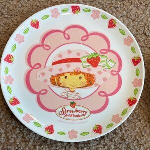 Vintage 2003 Strawberry Shortcake Melamine Plastic Kids Plate